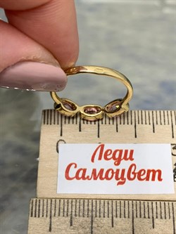 *Кольцо р.17,5 Розовый Топаз цв Лимонное арт. 10361473-056 вес 2,08 г - фото 186171 *Кольцо р.17,5 Розовый Топаз цв Лимонное арт. 10361473-056 вес 2,08 г - фото 186171