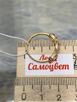 *Кольцо р.17,5 Розовый Топаз цв Лимонное арт. 10361473-056 вес 2,08 г - фото 186173 *Кольцо р.17,5 Розовый Топаз цв Лимонное арт. 10361473-056 вес 2,08 г - фото 186173