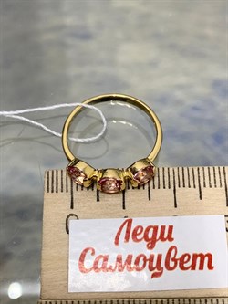 *Кольцо р.18 Розовый Топаз цв Лимонное арт. 10361517-060 вес 2,33 г - фото 186183 *Кольцо р.18 Розовый Топаз цв Лимонное арт. 10361517-060 вес 2,33 г - фото 186183