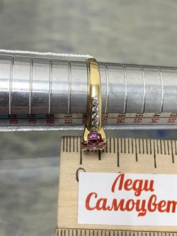 *Кольцо р.18,5 Розовый Топаз цв Лимонное арт. 10931658-098 вес 2,39 г - фото 186201 *Кольцо р.18,5 Розовый Топаз цв Лимонное арт. 10931658-098 вес 2,39 г - фото 186201