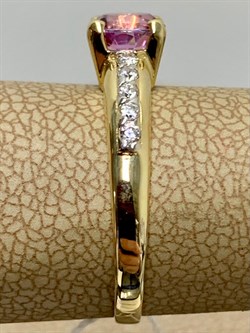 *Кольцо р.18,5 Розовый Топаз цв Лимонное арт. 10931658-098 вес 2,39 г - фото 186204 *Кольцо р.18,5 Розовый Топаз цв Лимонное арт. 10931658-098 вес 2,39 г - фото 186204