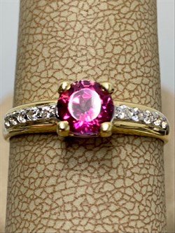 *Кольцо р.18,5 Розовый Топаз цв Лимонное арт. 10931658-098 вес 2,39 г - фото 186205 *Кольцо р.18,5 Розовый Топаз цв Лимонное арт. 10931658-098 вес 2,39 г - фото 186205