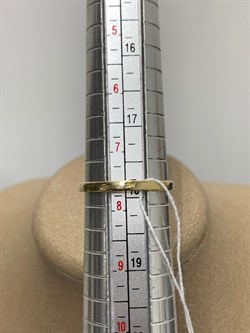 *Кольцо р.18 Розовый Топаз цв Лимонное арт. 10931058-298 вес 1,96 г - фото 186219