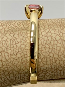 *Кольцо р.18 Розовый Топаз цв Лимонное арт. 10931058-298 вес 1,96 г - фото 186221