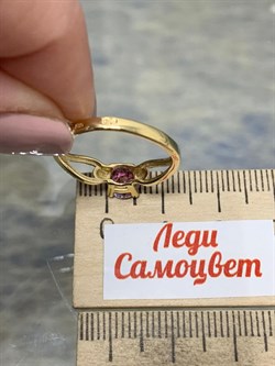 *Кольцо р.17,5 Розовый Топаз цв Лимонное арт. 10931662-114 вес 2,3 г - фото 186235 *Кольцо р.17,5 Розовый Топаз цв Лимонное арт. 10931662-114 вес 2,3 г - фото 186235