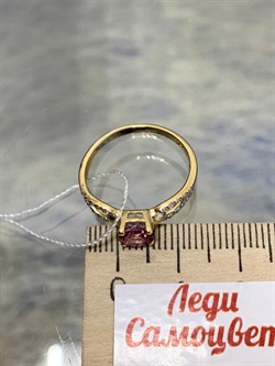 *Кольцо р.17,5 Розовый Топаз цв Лимонное арт. 10931662-114 вес 2,3 г - фото 186236 *Кольцо р.17,5 Розовый Топаз цв Лимонное арт. 10931662-114 вес 2,3 г - фото 186236