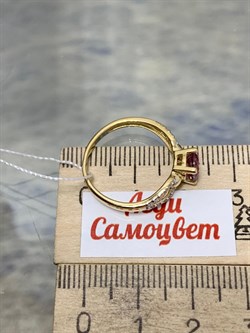 *Кольцо р.17,5 Розовый Топаз цв Лимонное арт. 10931662-114 вес 2,3 г - фото 186237 *Кольцо р.17,5 Розовый Топаз цв Лимонное арт. 10931662-114 вес 2,3 г - фото 186237