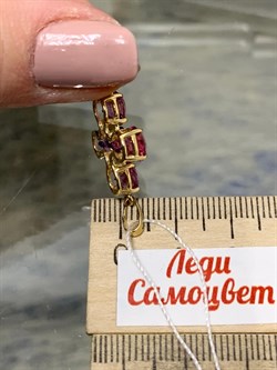 *Подвеска Розовый Топаз цв Лимонное арт. 80990272-389 вес 3,25 г - фото 186353 *Подвеска Розовый Топаз цв Лимонное арт. 80990272-389 вес 3,25 г - фото 186353