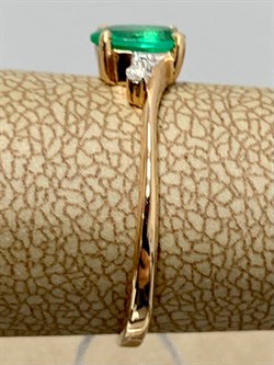 *Кольцо р.16 Изумруд цв Красное арт. 1833710-336 вес 1,46 г - фото 186435