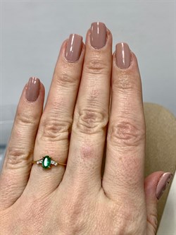 *Кольцо р.16 Изумруд цв Красное арт. 1833710-336 вес 1,46 г - фото 186437