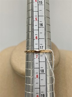 *Кольцо  р.17 Изумруд цв Красное арт. 1833703-071 вес 1,76 г - фото 186489