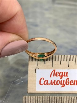 *Кольцо р.17,5 Изумруд цв Красное арт. 1833380-016 вес 1,4 г - фото 186535 *Кольцо р.17,5 Изумруд цв Красное арт. 1833380-016 вес 1,4 г - фото 186535