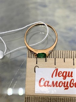 *Кольцо р.17,5 Изумруд цв Красное арт. 1833380-016 вес 1,4 г - фото 186536 *Кольцо р.17,5 Изумруд цв Красное арт. 1833380-016 вес 1,4 г - фото 186536