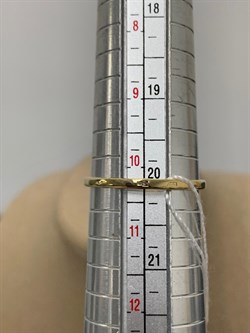 *Кольцо р.20 Изумруд цв Лимонное арт. 10833174-146 вес 1,86 г - фото 186573