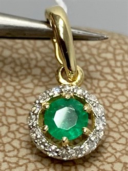 *Подвеска Изумруд цв Лимонное арт. 3831856-366 вес 0,77 г - фото 186606 *Подвеска Изумруд цв Лимонное арт. 3831856-366 вес 0,77 г - фото 186606