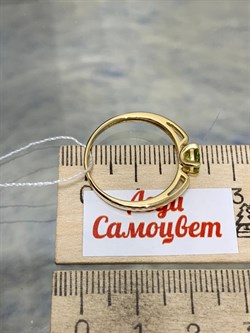 *Кольцо р.18,5 Хризолит цв Лимонное арт. 10511058-048 вес 2,09 г - фото 186743