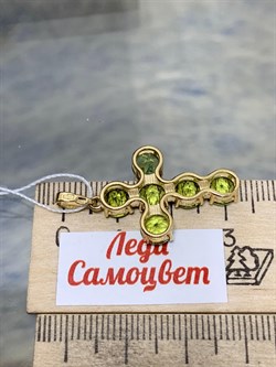 *Подвеска Хризолит цв Лимонное арт. 80560272-327 вес 3,13 г - фото 186783