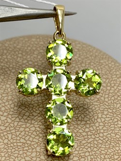 *Подвеска Хризолит цв Лимонное арт. 80560272-327 вес 3,13 г - фото 186788