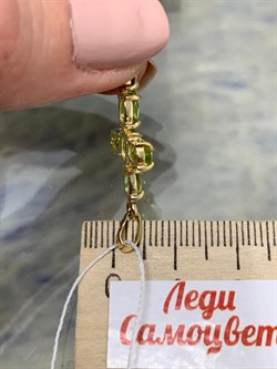 *Подвеска Хризолит цв Лимонное арт. 80550142-348 вес 1,89 г - фото 186814