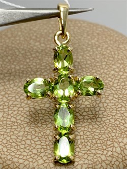 *Подвеска Хризолит цв Лимонное арт. 80550142-348 вес 1,89 г - фото 186815