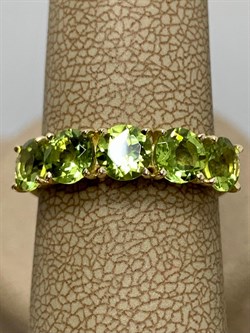 *Кольцо р.17,5 Хризолит цв Лимонное арт. 10550309-331 вес 2,59 г - фото 186857