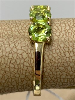 *Кольцо р.17,5 Хризолит цв Лимонное арт. 10550309-331 вес 2,59 г - фото 186858