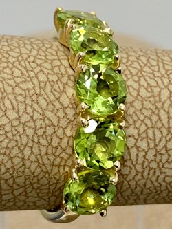 *Кольцо р.17,5 Хризолит цв Лимонное арт. 10550309-331 вес 2,59 г - фото 186860