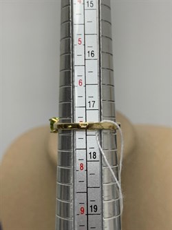 *Кольцо р.17,5 Хризолит цв Лимонное арт. 10550309-331 вес 2,59 г - фото 186861