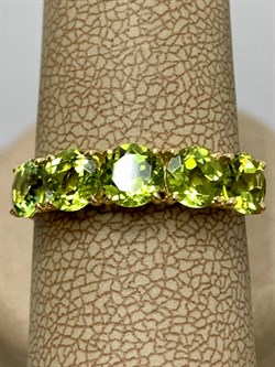 *Кольцо р.18,5 Хризолит цв Лимонное арт. 10550309-897 вес 2,59 г - фото 186868