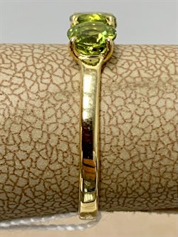 *Кольцо р.18,5 Хризолит цв Лимонное арт. 10550309-897 вес 2,59 г - фото 186869