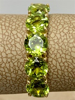 *Кольцо р.18,5 Хризолит цв Лимонное арт. 10550309-897 вес 2,59 г - фото 186870