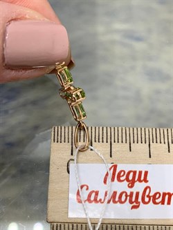 *Подвеска Хризолит цв Красное арт. 80590443-874 вес 1,25 г - фото 187029 *Подвеска Хризолит цв Красное арт. 80590443-874 вес 1,25 г - фото 187029