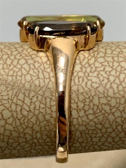 *Кольцо р.17 Султанит иск Дымчатый Кварц цв Красное арт. 1363514-419 вес 2,59 г - фото 187134