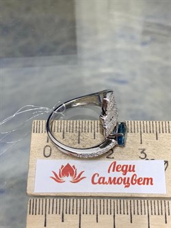 *Кольцо р.19 Топаз Лондон арт. SM-R02915-X-W-LB-X-W-252 вес 4,24 г - фото 187506 *Кольцо р.19 Топаз Лондон арт. SM-R02915-X-W-LB-X-W-252 вес 4,24 г - фото 187506