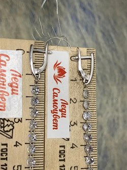 *Серьги Льдинка Белый Фианит арт. 2340200603-344 Вес 5,26 г - фото 187533 *Серьги Льдинка Белый Фианит арт. 2340200603-344 Вес 5,26 г - фото 187533