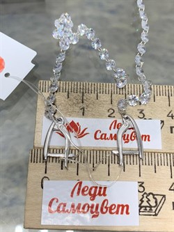 *Серьги Льдинка Белый Фианит арт. 2340200603-344 Вес 5,26 г - фото 187534 *Серьги Льдинка Белый Фианит арт. 2340200603-344 Вес 5,26 г - фото 187534