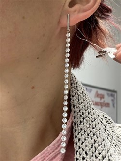 *Серьги Льдинка Белый Фианит арт. 2340200603-344 Вес 5,26 г - фото 187535 *Серьги Льдинка Белый Фианит арт. 2340200603-344 Вес 5,26 г - фото 187535