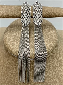 *Серьги Белый Бр цв Белое арт. 2-107-726-420 вес 7,95 г - фото 187538 *Серьги Белый Бр цв Белое арт. 2-107-726-420 вес 7,95 г - фото 187538