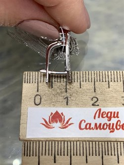 *Серьги Белый Бр цв Белое арт. 2-107-726-420 вес 7,95 г - фото 187543 *Серьги Белый Бр цв Белое арт. 2-107-726-420 вес 7,95 г - фото 187543