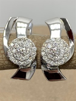 *Серьги Белый Бр цв Белое арт. 2-107-334-180 (вес 3,6 г) - фото 187550 *Серьги Белый Бр цв Белое арт. 2-107-334-180 (вес 3,6 г) - фото 187550