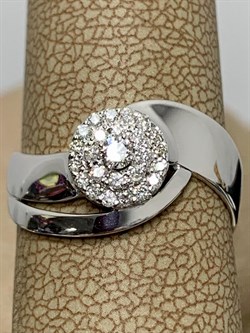 *Кольцо р.17,5 Белый Бр цв Белое арт. 1-107-334-111 (вес 2,32 г) - фото 187562 *Кольцо р.17,5 Белый Бр цв Белое арт. 1-107-334-111 (вес 2,32 г) - фото 187562