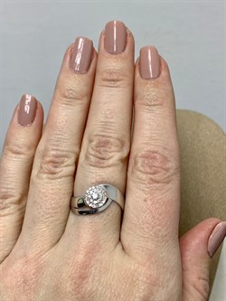 *Кольцо р.17,5 Белый Бр цв Белое арт. 1-107-334-111 (вес 2,32 г) - фото 187563 *Кольцо р.17,5 Белый Бр цв Белое арт. 1-107-334-111 (вес 2,32 г) - фото 187563