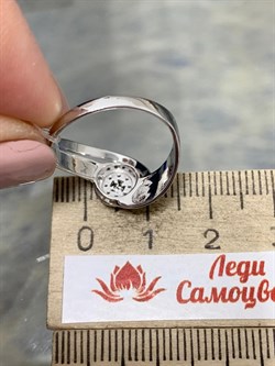 *Кольцо р.17,5 Белый Бр цв Белое арт. 1-107-334-111 (вес 2,32 г) - фото 187564 *Кольцо р.17,5 Белый Бр цв Белое арт. 1-107-334-111 (вес 2,32 г) - фото 187564