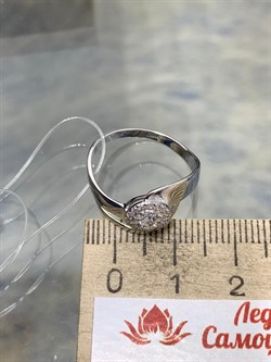 *Кольцо р.17,5 Белый Бр цв Белое арт. 1-107-334-111 (вес 2,32 г) - фото 187565 *Кольцо р.17,5 Белый Бр цв Белое арт. 1-107-334-111 (вес 2,32 г) - фото 187565