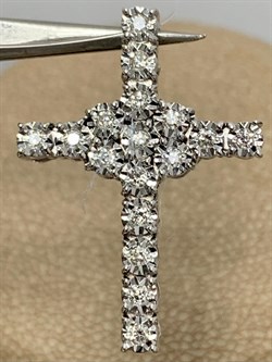 *Кулон Белый Бр цв Белое 8-354-715 (вес 3,19 г) - фото 187581 *Кулон Белый Бр цв Белое 8-354-715 (вес 3,19 г) - фото 187581