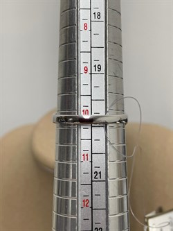 *Кольцо р.20 Белый Бр цв Белое арт. 1-107-495-239 вес 2,32 г - фото 187589