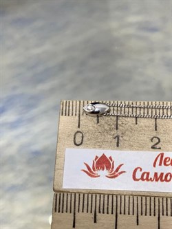 *Колье р.45 Белый Бр цв Белое арт 6-302-604 (вес 1,78 г) - фото 187620