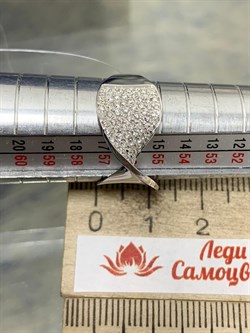 *Кольцо р.18 цв Белое арт. 1-208088-00-00-716 (вес 3,06 г) - фото 187626