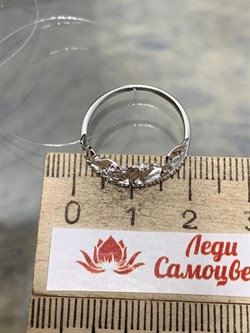 *Кольцо р.17 Белый Бр цв Белое арт. 1-107-296-015 (вес 1,86 г) - фото 187646 *Кольцо р.17 Белый Бр цв Белое арт. 1-107-296-015 (вес 1,86 г) - фото 187646