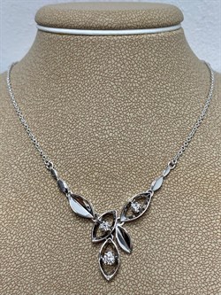 *Колье р.45 Белый Бр цв Белое арт. 6-263/1-740 (вес 6,28 г) - фото 187670 *Колье р.45 Белый Бр цв Белое арт. 6-263/1-740 (вес 6,28 г) - фото 187670